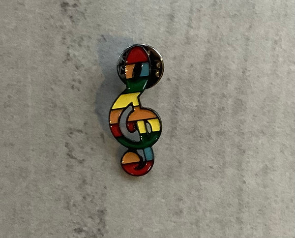 Pin Badge Christian Gift 🎁 Music 🎼 Note Lapel Tie Enamel  Faithstrings Rainbow