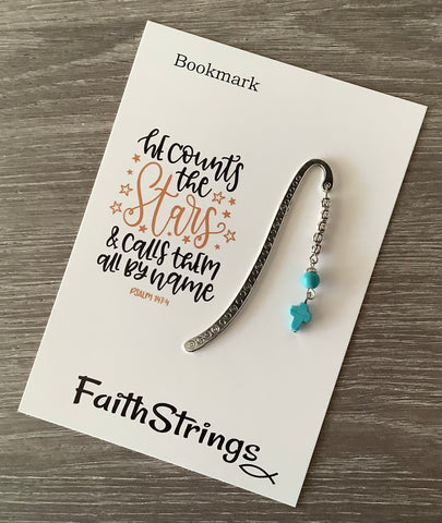 BM4b - Bookmark - coloured Cross - Counts Stars - Wholesale