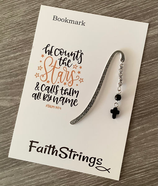 Bookmark Cross Christian Gift Bible Reading Book Star Faithstrings