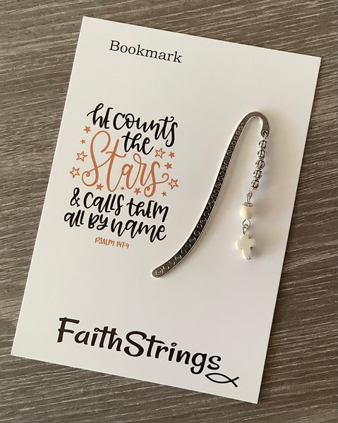 Bookmark Cross Christian Gift Bible Reading Book Star Faithstrings
