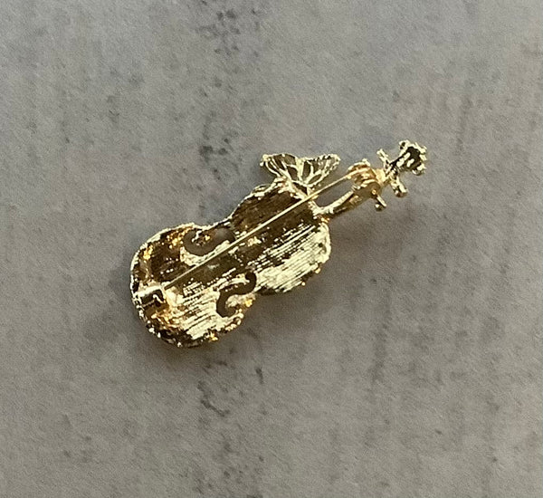 Faithstrings Brooch Christian Gift 🎁 Music Violin 🎻 Enamel
