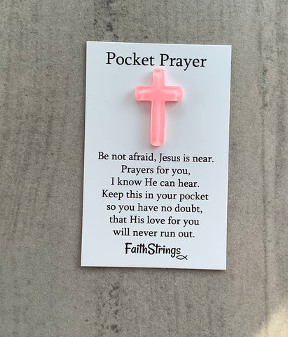 Pocket Prayer Cross Christian Gift Prayer Religion Faithstrings