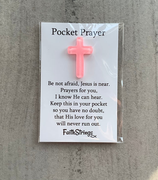 Pocket Prayer Cross Christian Gift Prayer Religion Faithstrings