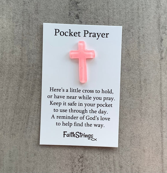 Pocket Prayer Cross Christian Gift Prayer Religion Faithstrings