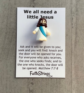 Little Jesus Christian Gift FaithStrings pocket hug Matthew