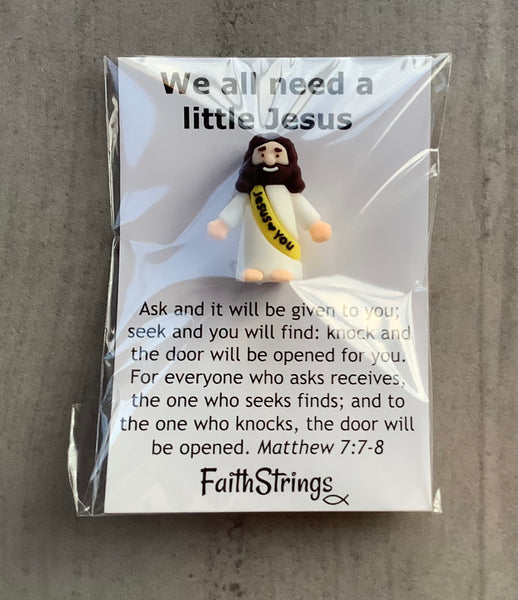 Little Jesus Christian Gift FaithStrings pocket hug Matthew