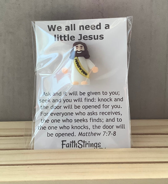 Little Jesus Christian Gift FaithStrings pocket hug Matthew