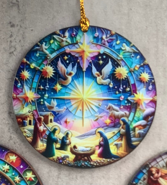Nativity Light Catcher Christian Gift Christmas Easter Faith