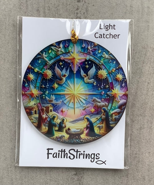 Nativity Light Catcher Christian Gift Christmas Easter Faith