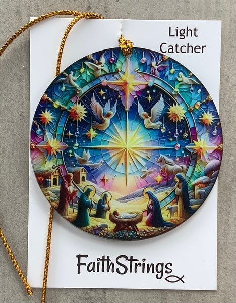 Nativity Light Catcher Christian Gift Christmas Easter Faith