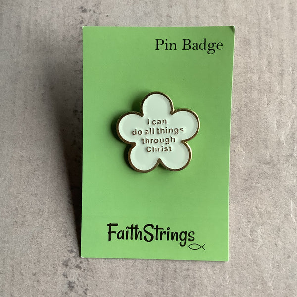 Pin Badge Christian Gift Christ God Jesus Religion Faithstrings