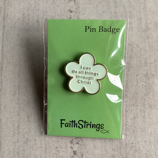 Pin Badge Christian Gift Christ God Jesus Religion Faithstrings