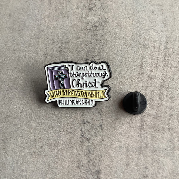 Pin Badge Christian Gift Christ Jesus Religious Faithstrings