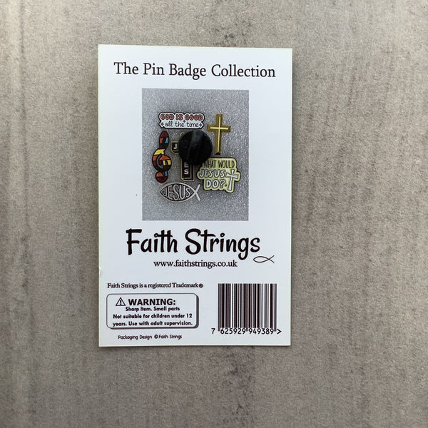 Pin Badge Christian Gift Music Note Pride God Jesus Religion Faithstrings