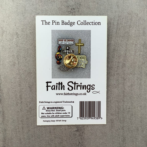 Pin Badge Music Christian Gift Faithstrings Jesus Love God
