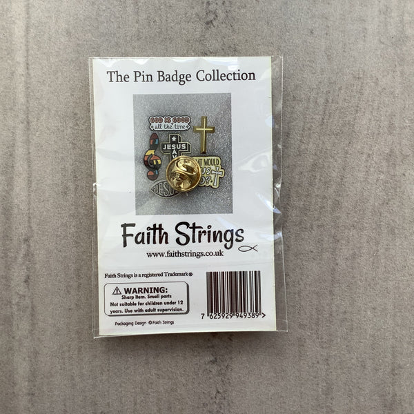 Pin Badge Music Christian Gift Faithstrings Jesus Love God