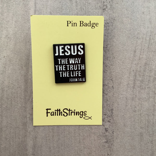 Pin Badge Christian Gift Jesus Faithstrings