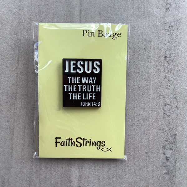 Pin Badge Christian Gift Jesus Faithstrings