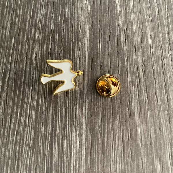 Christian Cross Pin Badge Gift 🎁 Dove Peace