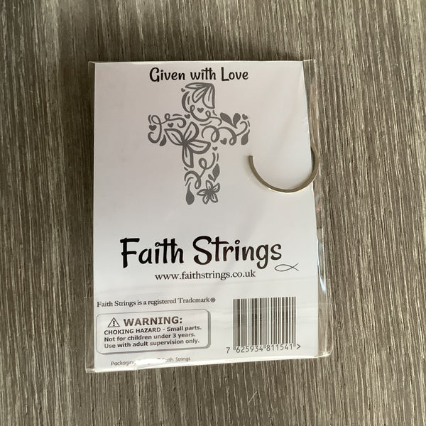 Little Jesus Christian Gift Rainbow FaithStrings Keyring