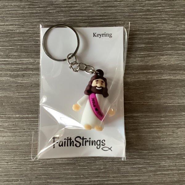 Little Jesus Keyring Keychain Christian Gift