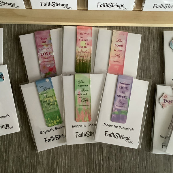 Magnetic Bookmark Page Marker Faithstrings Christian Gift