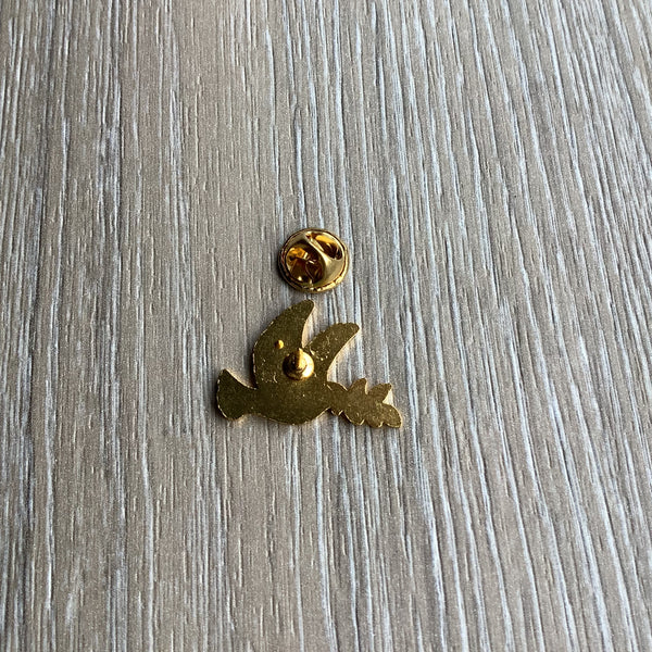 Pin Badge Christian Gift 🎁 Dove Peace with branch