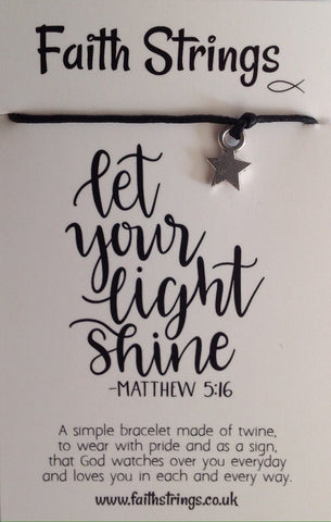 Christain Gift Faithstrings Faith String Wish Star