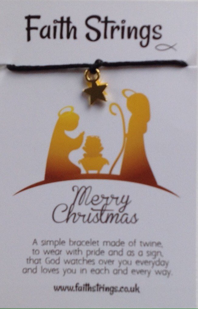 Merry Christmas - Faithstrings Christian Gift Bracelet