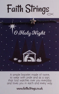 O Holy Night - Faithstrings Christian Gift Bracelet