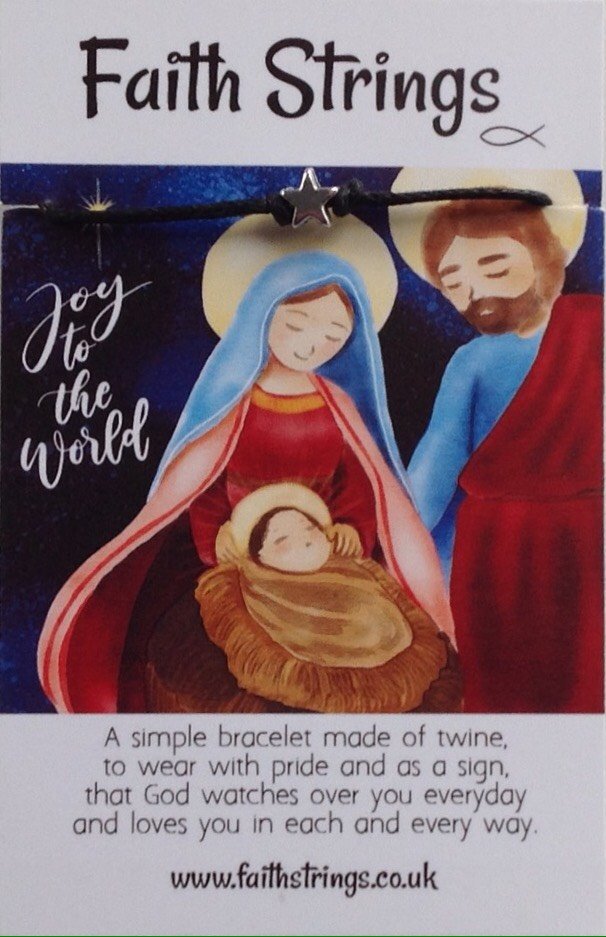 Faithstrings Christian Gift Cord Bracelet Star Christmas Jesus Faith String Wish Joy World