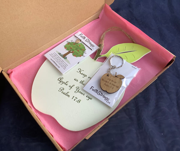 Faithstrings Christian Gift Box Set Keyring Faith String Hanging Plaque Wish