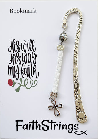 Bookmark Tibetan Silver Cross Christian Gift Faithstrings Bible Reading Book