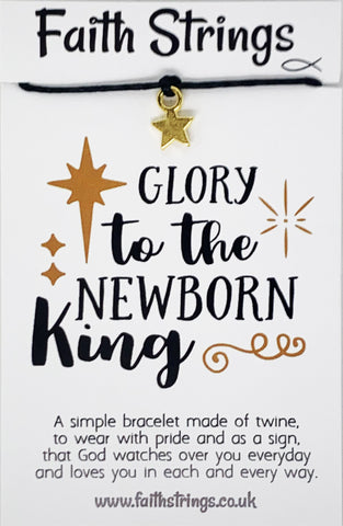 Faithstring Christian Gift Cord Bracelet Christmas Star King Faith String Wish