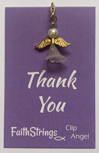 Clip Angel - Christian Gift Postable - Thank You - FaithString